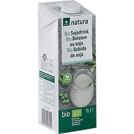 Transgourmet natura Bio Sojadrink, ultrahocherhitzt, ungesüßt, vegan, 1 Liter
