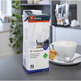 Transgourmet Quality H-Milch, laktosefrei, vegetarisch, 3,5%, 1 Liter