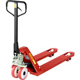 Transpalette, capacité 2000 kg, rouge