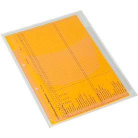 Transparenttasche, selbstklebend, DIN A4 Dehnfalte/Klappe, 10 Stk.