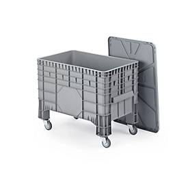 Transport- und Stapelgroßbehälter, fahrbar, 285 l