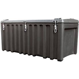 Transport- und Pritschenbox CEMO CEMbox 750, Polyethylen, 750 l, L 1700 x B 840 x H 800 mm, stapelbar, anthrazit