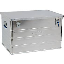 Transportbox Alutec CLASSIC 186, Aluminium, 186 l, L 785 x B 565 x H 482 mm, Zylinderschlösser