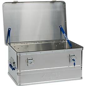 Transportbox Alutec CLASSIC 48, Aluminium, 48 l, L 575 x B 385 x H 270 mm, Zylinderschlösser