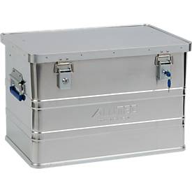 Image of Transportbox Alutec CLASSIC 68, Aluminium, 68 l, L 575 x B 385 x H 375 mm, Zylinderschlösser