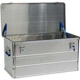 Transportbox Alutec CLASSIC 93, Aluminium, 93 l, L 775 x B 385 x H 375 mm, Zylinderschlösser