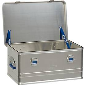 Transportbox Alutec COMFORT 48, Aluminium, 48 l, L 580 x B 385 x H 265 mm, stabiler Deckel