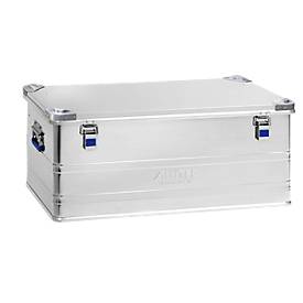 Transportbox Alutec INDUSTRY 140, Aluminium, 140 l, L 900 x B 495 x H 379 mm, mit Stapelecken, stabiler Deckel