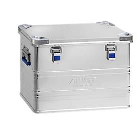 Transportbox Alutec INDUSTRY 73, Aluminium, 73 l, L 580 x B 385 x H 410 mm, mit Stapelecken, stabiler Deckel