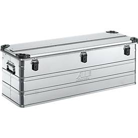 Transportbox Premium, Aluminium, mit Stapelecken