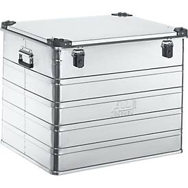 Transportbox Premium, Aluminium, mit Stapelecken