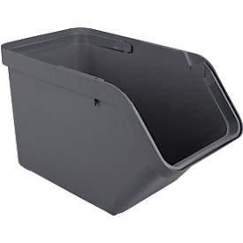 Transportbox Sunware® Sigma Home, Volumen 30 l, klappbare Handgriffe, L 493 x B 270 x H 298 mm, Recycling-Polypropylen, anthrazit