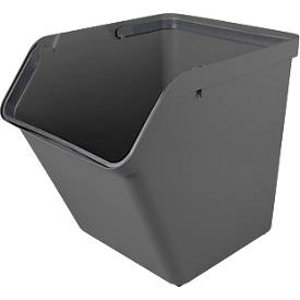 Transportbox Sunware® Sigma Home, Volumen 60 l, klappbare Handgriffe, L 493 x B 388 x H 448 mm, Recycling-Polypropylen, anthrazit