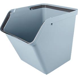 Transportbox Sunware® Sigma Home, Volumen 60 l, klappbare Handgriffe, L 493 x B 388 x H 448 mm, Recycling-Polypropylen, blau