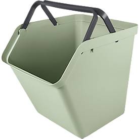 Transportbox Sunware® Sigma Home, Volumen 60 l, klappbare Handgriffe, L 493 x B 388 x H 448 mm, Recycling-Polypropylen, grün