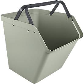 Transportbox Sunware® Sigma Home, Volumen 60 l, klappbare Handgriffe, L 493 x B 388 x H 448 mm, Recycling-Polypropylen, grün