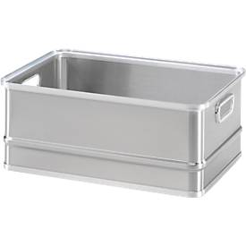 Transportkasten, stapelbar, ungelocht, 60 l