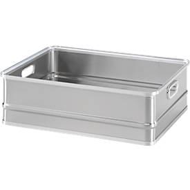 Transportkasten, stapelbar, ungelocht, 77 l