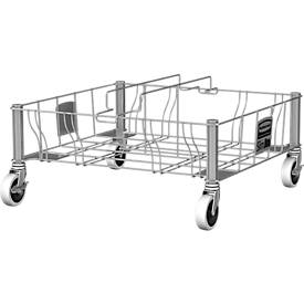 Transportroller, Edelstahl, für Container Slim Jim®, zweifach