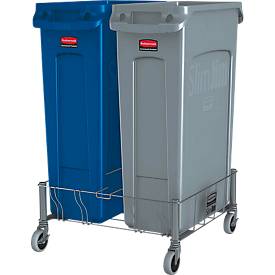 Transportroller, Edelstahl, für Container Slim Jim®, zweifach