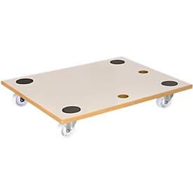 Transportroller Wagner MM 1359, MDF, mit 2 Tragelöchern, Ladefläche L 590 x B 475 mm, bis 200 kg