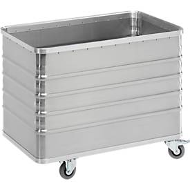 Transportwagen aus Aluminium, ohne Deckel, 322 l