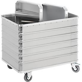 Transportwagen aus Leichtmetall, ohne Deckel, 415 l