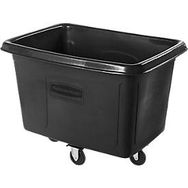 Transportwanne Rubbermaid Cube Truck, 0,39 m³, bis 227 kg, mit Rollen, schwarz