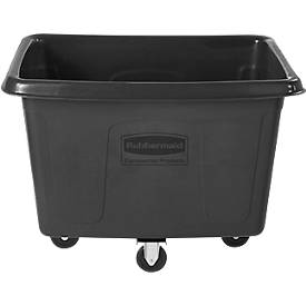 Transportwanne Rubbermaid Cube Truck, 0,39 m³, bis 227 kg, mit Rollen, schwarz