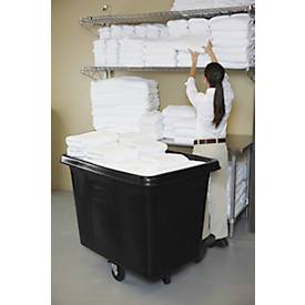 Transportwanne Rubbermaid Cube Truck, 0,45 m³, bis 227 kg, mit Rollen, schwarz