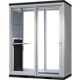 TRENDLINE CoWoCube 2 'Der Variable', B 2194 mm x L 1148 mm x H 2832 mm, Schallschutzpaket, 1x Steckdose