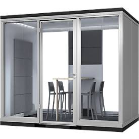 TRENDLINE CoWoCube 3 'Der Teamplayer', B 3205 mm x L 2199 mm x H 2830 mm, Schallschutzpaket, 1x Steckdose