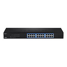 TRENDnet TEG S24G - Switch - 24 x 10/100/1000 - an Rack montierbar - TAA-konform