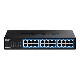 TRENDnet TEG S25D - Switch - 24 x 10/100/1000 - Desktop, an Rack montierbar - TAA-konform