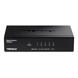 TRENDnet TEG S51 - Switch - 5 x 10/100/1000 - Desktop - TAA-konform