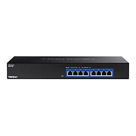 TRENDnet TEG S708 - Switch - 8 x 100/1000/2.5G/5G/10GBase-T - Desktop, an Rack montierbar - TAA-konform