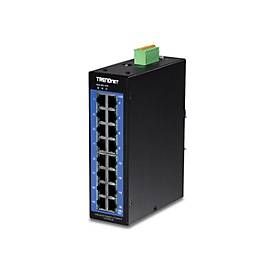 TRENDnet TI-G160i-M - Switch - managed - 16 x 10/100/1000 - an DIN-Schiene montierbar - TAA-konform