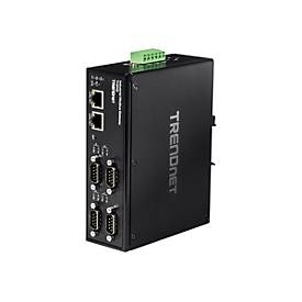 TRENDnet TI-M42 - Gateway - industriell - 4 Anschlüsse - 100Mb LAN, RS-232, RS-485, Modbus, RS-442 - Gleichstrom