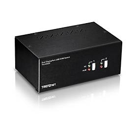 TRENDnet TK-240DP - KVM-/Audio-/USB-Switch - 2 x KVM/Audio/USB - 1 lokaler Benutzer - Desktop - TAA-konform