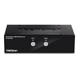 TRENDnet TK 241DP - KVM-/Audio-/USB-Switch - 2 x KVM/Audio/USB - 1 lokaler Benutzer - Desktop - TAA-konform