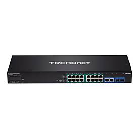 TRENDnet TPE 3018LS - Switch - 18 Anschlüsse - Smart - an Rack montierbar