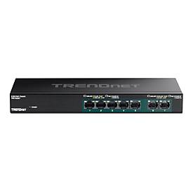 TRENDnet TPE TG327 - Switch - unmanaged - 5 x 10/100/1000 (PoE+) + 2 x 10/100/1000/2.5G (PoE+) - wandmontierbar - PoE+ (