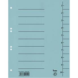 Trennblätter, A4, 100 Stück, hellblau