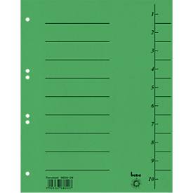 Trennblatt, Intensiv-Karton, DIN A4, grün