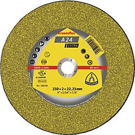 Trennscheibe A 24 Extra D125x2,5mm gekr.STA Bohr.22,23mm KLINGSPOR, 25 Stück