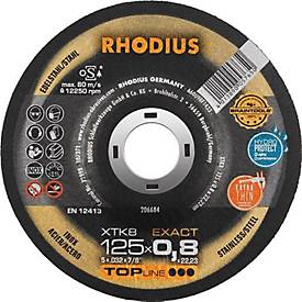 Trennscheibe XTK8 D125x0,8mm gekr.INOX Bohr.22,23mm RHODIUS, 50 Stück