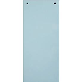 Trennstreifen Exacompta Forever, rechteckig, 2-fach Lochung, B 240 x H 105 mm, Blauer Engel, Recycling-Kraftkarton, blau, 100 Stück