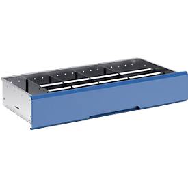 Trennwände Bott verso, Fronthöhe Schub 175 mm, B 1050 x T 550 x H 127 mm, Stahlblech, Grau