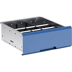 Trennwände Bott verso, Fronthöhe Schub 175 mm, B 525 x T 550 x H 175 mm, Stahlblech, Grau