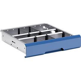 Trennwände bott verso, für Schubladen, für Fronthöhe 100/125 mm, B 525 x T 550 x H 77 mm, Stahlblech